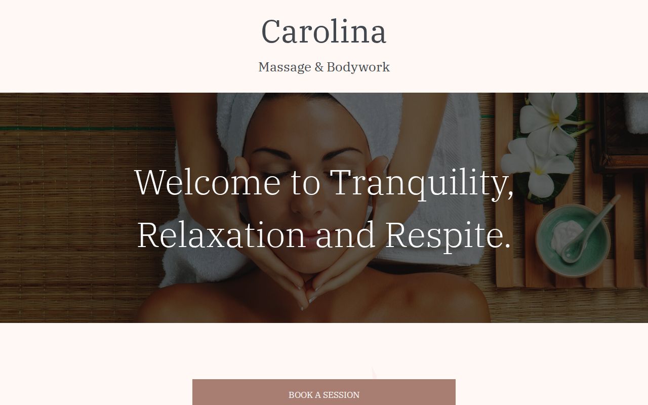Clean, professional medical spa treatment room with neutral tones at Carolina Massage & bodywork in Columbia